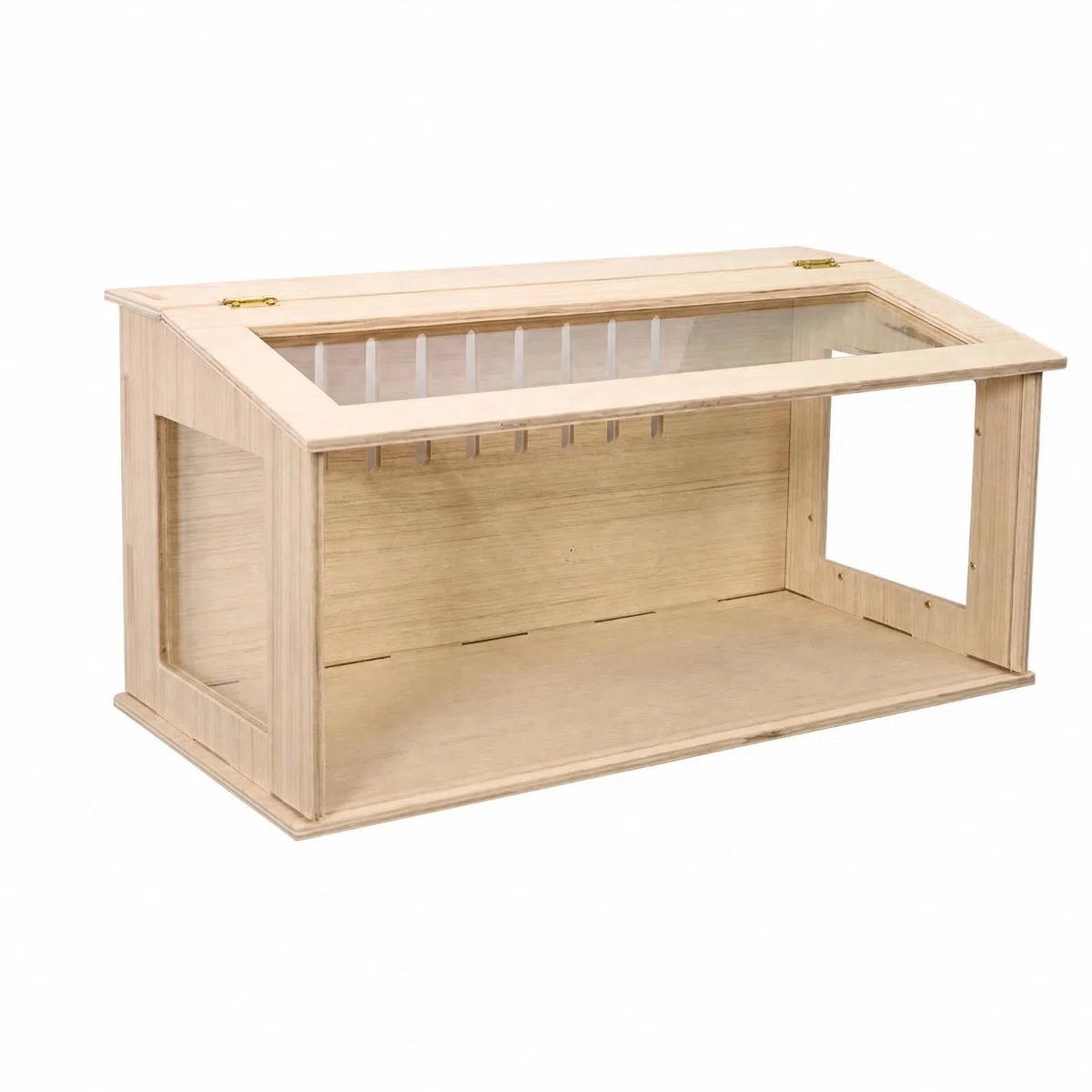 Kleintierhaus mit transparenten Sichtfenstern Transparent Kleintiergehege mit Lüftungsschlitzen Belüftet für Heimtierbereich zu Hause, 80x40x40