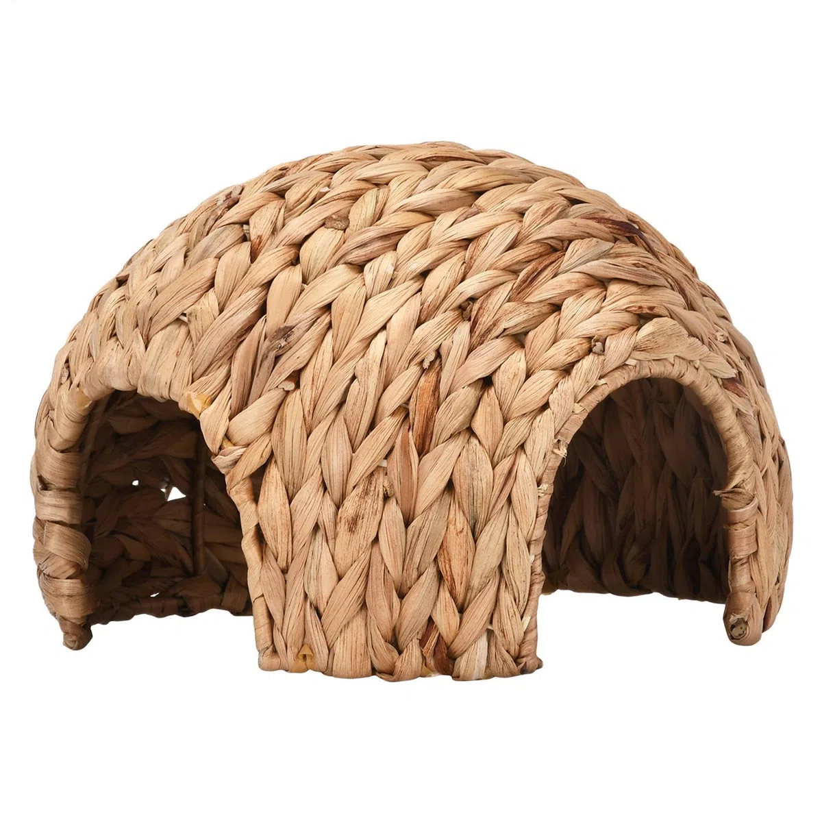Kaninchenhäuser und Verstecke | Kleines Tierspiel-Versteckbett, Heumatte, Kauspielzeug - Handgefertigtes Häschen-Grashaus, bequemes Häschen-Hamster-Haus, Rohrkolben-Kaninchen-Versteck für Chinchilla-M