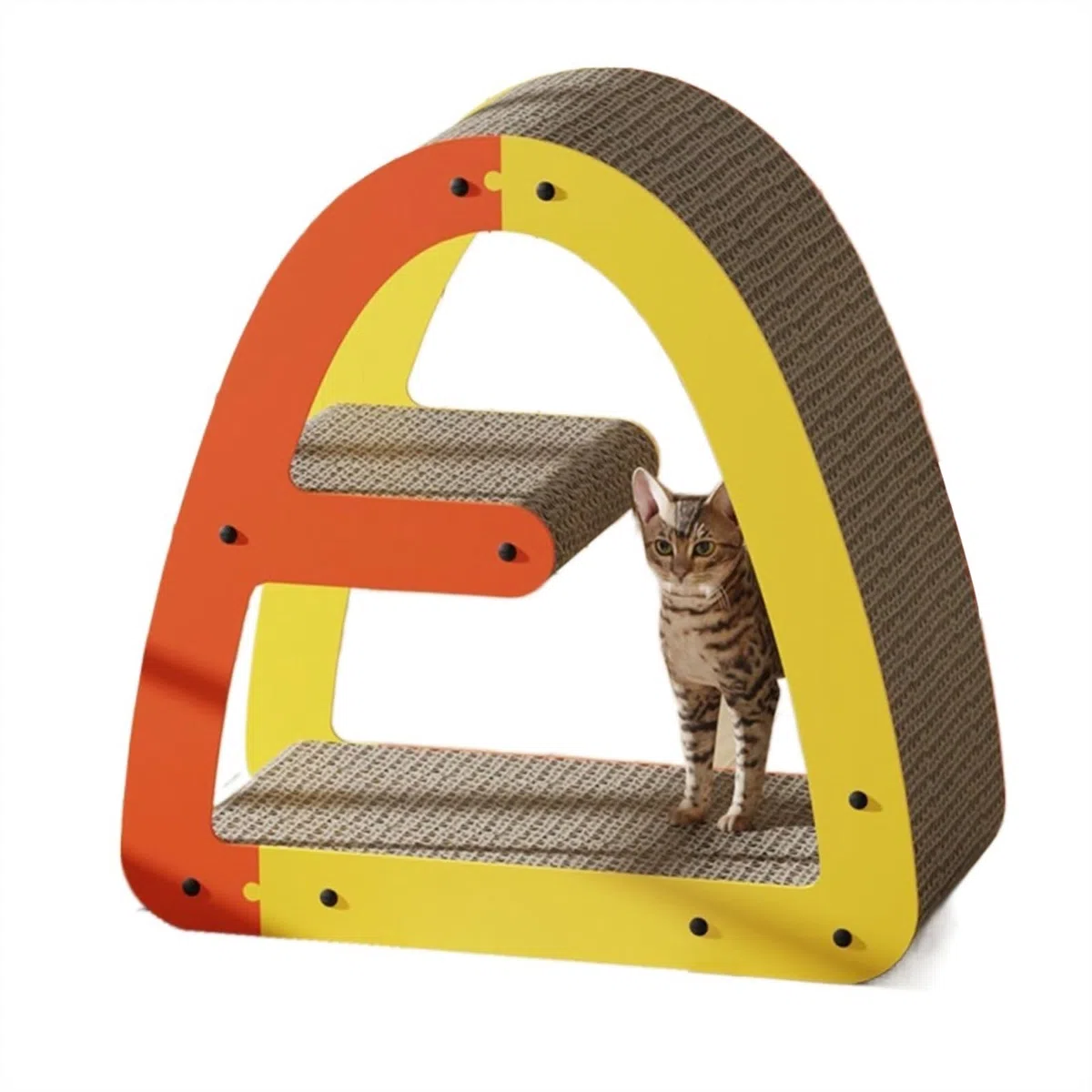 Kratzbaum Doppellagiges Katzenkratzbrett, verschleißfestes Katzenklauenbrett, Katzenspielzeug aus Wellpappe