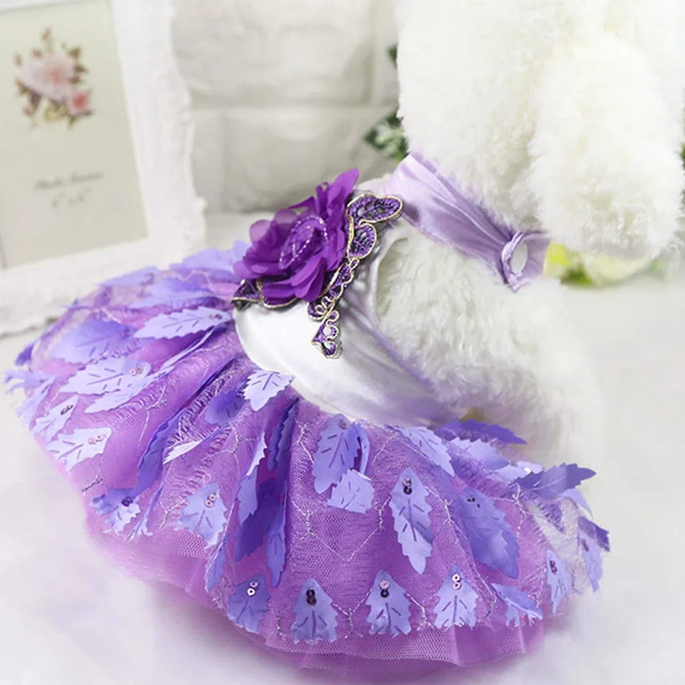 YEKEYI Frühlings- und Sommer-Prinzessinnenkleid für Kaninchen, Hund, Katze, niedliches Häschen-Dekor, Tutu-Kleid, Rock, Haustierkostüme