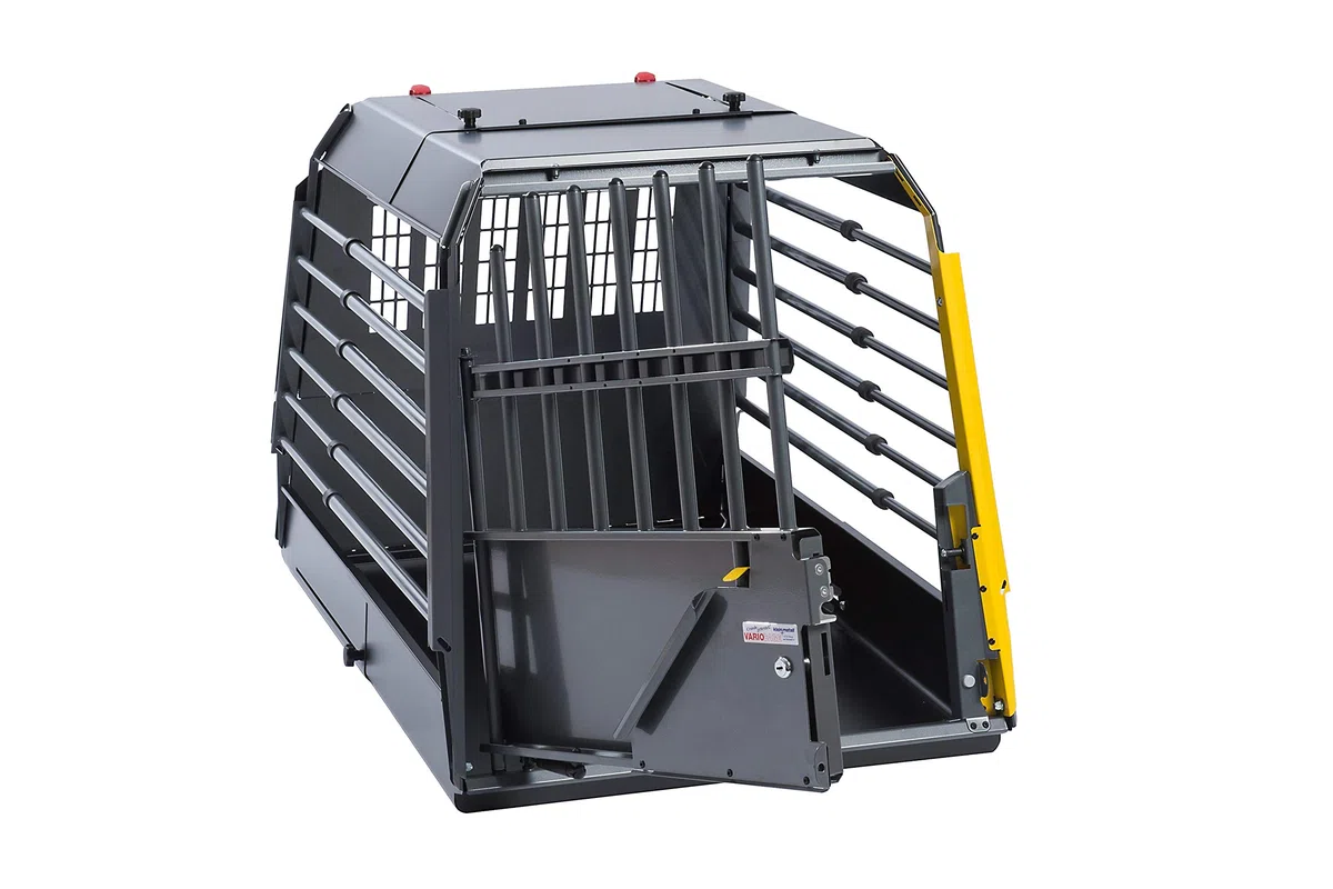 Hunde Transportbox VarioCage Einzelbox SXS, Kleinmetall, Hundebox für den Kofferraum für kleine Hunde