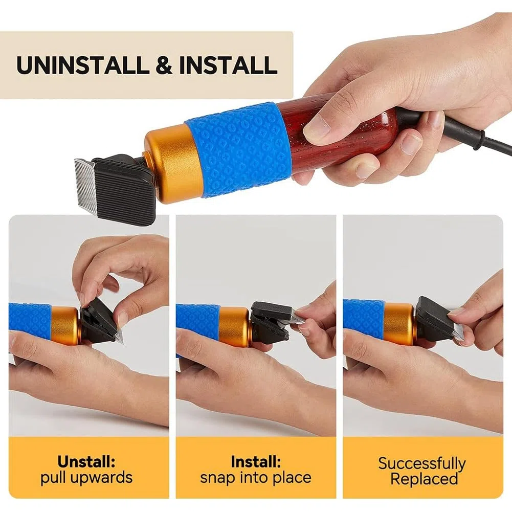 Ersatzklingen für -Tufting-Trimmer, Passend für Alle 200-W-Tufting-Trimmer (5 Stück)