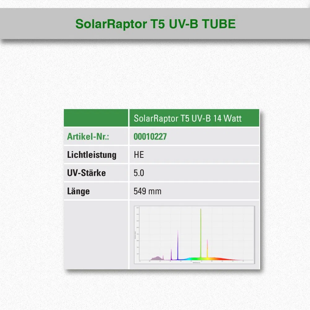 T5 UVB Röhre 5.0-14 Watt