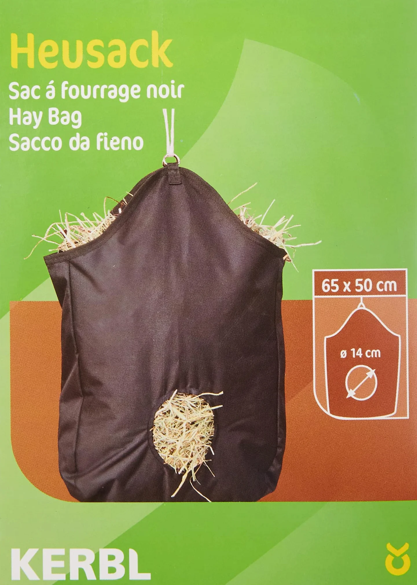 Kerbl 3280 Heusack, schwarz, ca. 65 x 50 cm