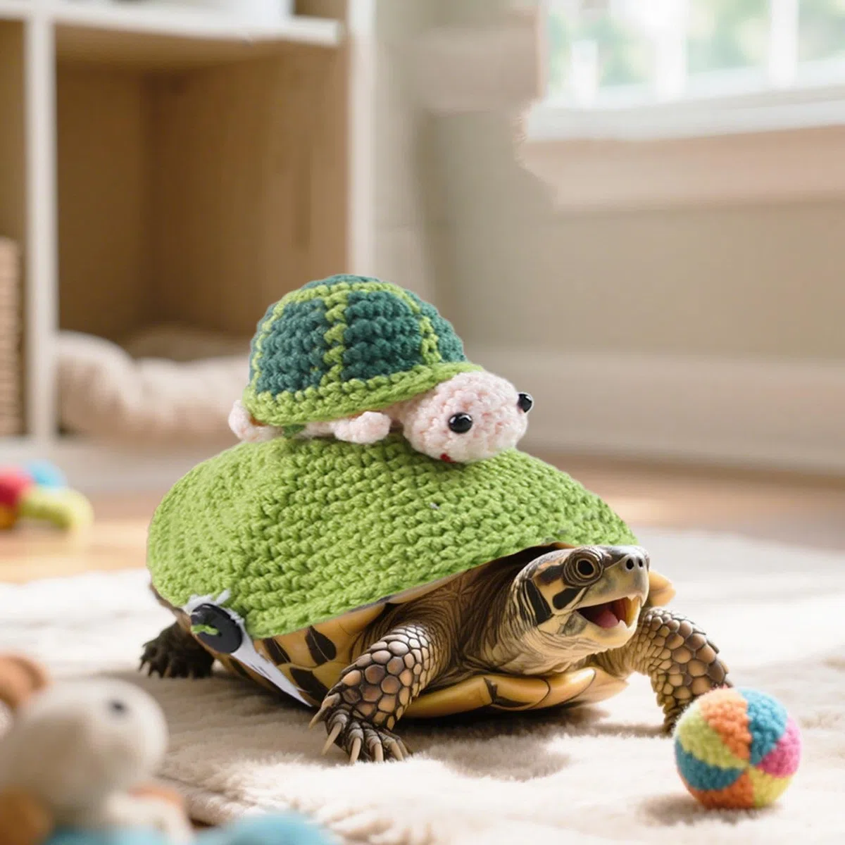 Schildkrötenpullover, Haustier Schildkrötenkleidung, Weich, Vielseitig, Weihnachten, mit Verstellbarem Riemen, Warmes Accessoire für, S