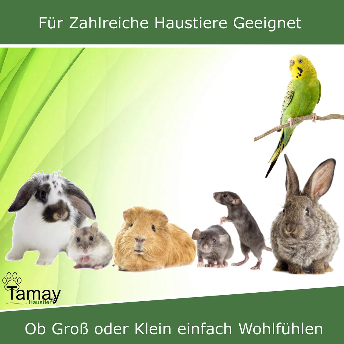 Tamay Nagermatten aus 100% Hanf, 100 x 50cm I Premium Nagerteppich als staubfreie Käfig Bodenbeckung für Kaninchen, Meerschweinchen, Kleintiere – Natürliche Hanfmatte für Nagetiere (2 Stück)