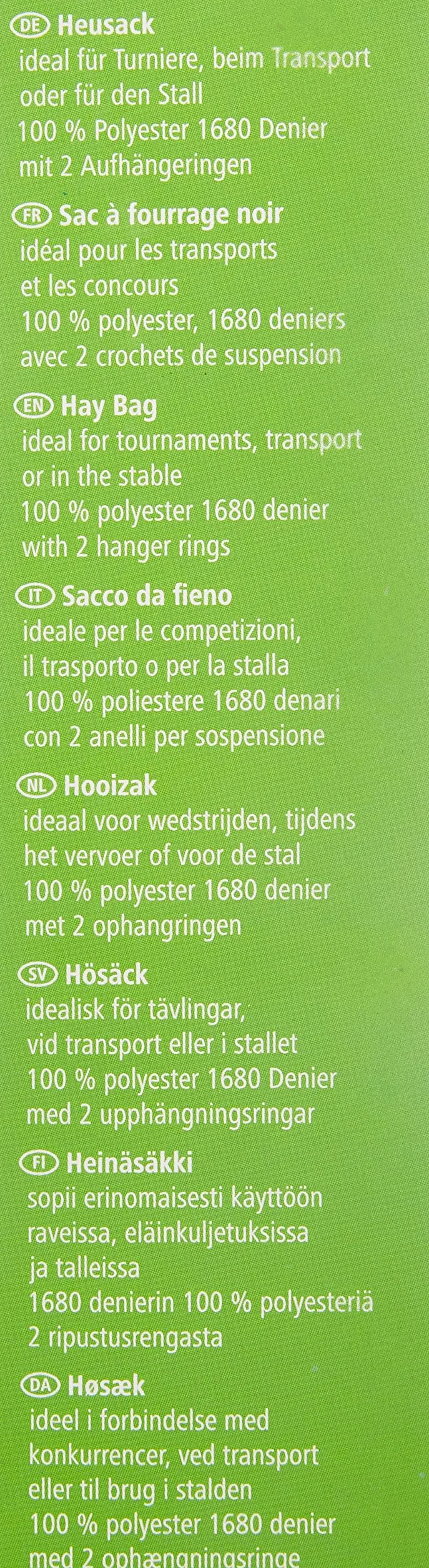 Kerbl 3280 Heusack, schwarz, ca. 65 x 50 cm
