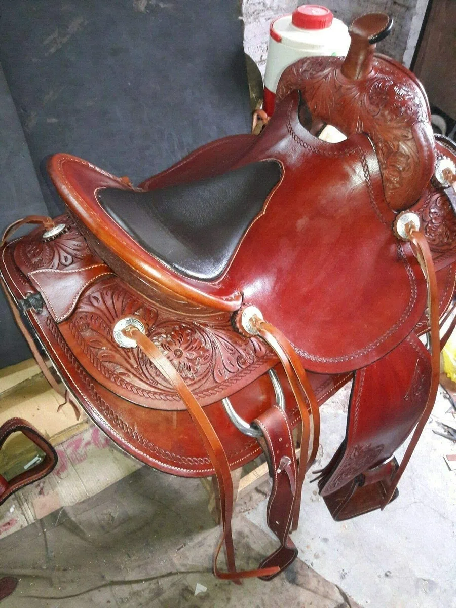 Equestrian Universe Westernsattel für Jugendliche und Kinder, strapazierfähig, aus Wade, Ranch-Sattel