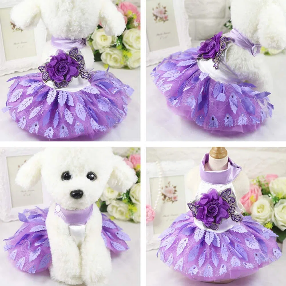YEKEYI Frühlings- und Sommer-Prinzessinnenkleid für Kaninchen, Hund, Katze, niedliches Häschen-Dekor, Tutu-Kleid, Rock, Haustierkostüme