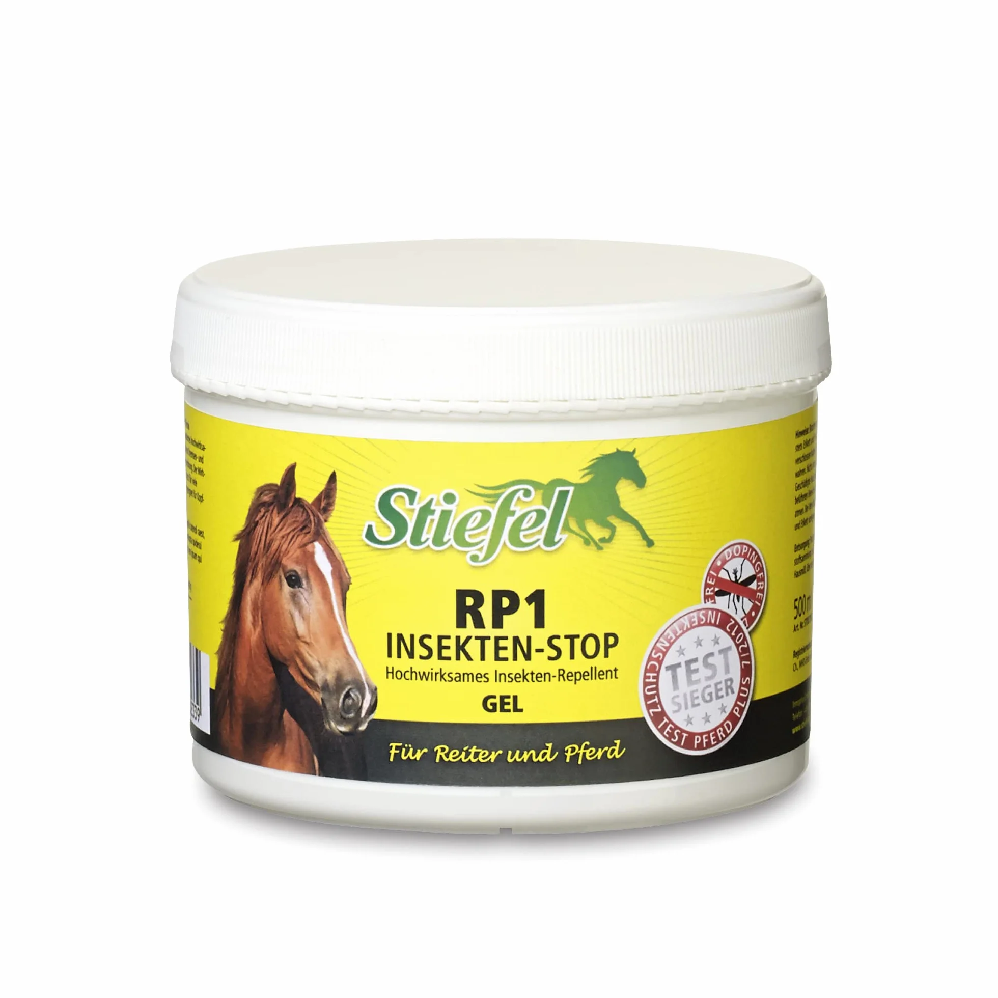Stiefel RP1 Insekten-Stop Gel für Pferde, 500ml – Sanfter Insektenschutz mit Icaridin, alkoholfrei & hautfreundlich | Perfekt für sensible Haut & Ekzempferde