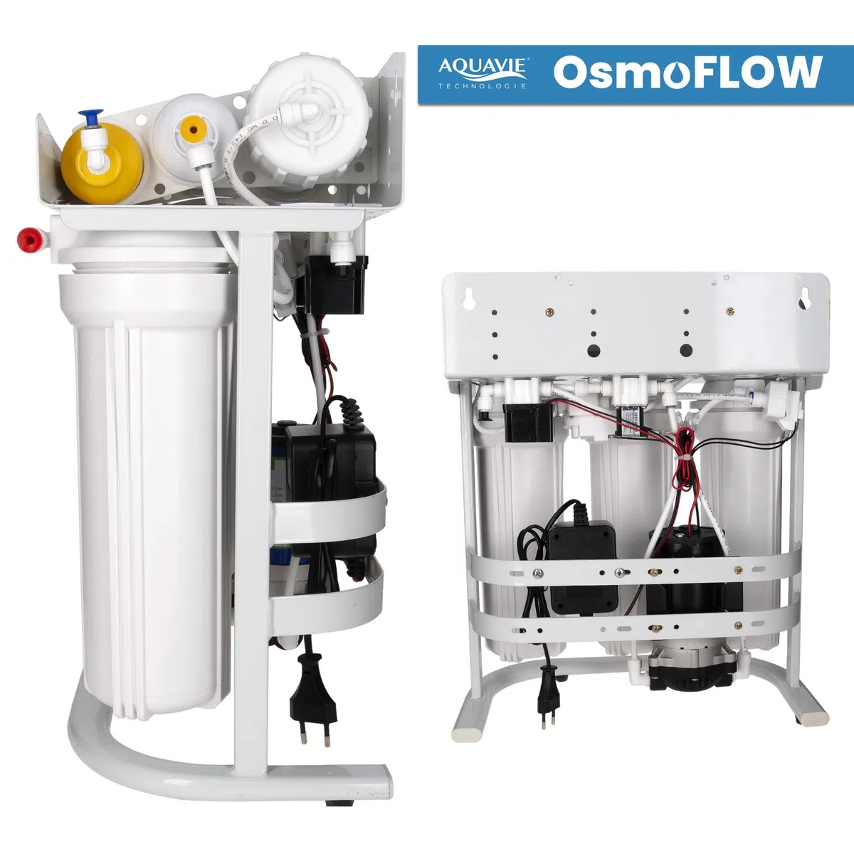 OsmoFLOW auf Standfuß – Wasserreinigungssystem unter der Spüle durch Umkehrosmose mit Tank – bis zu 370 l/Tag