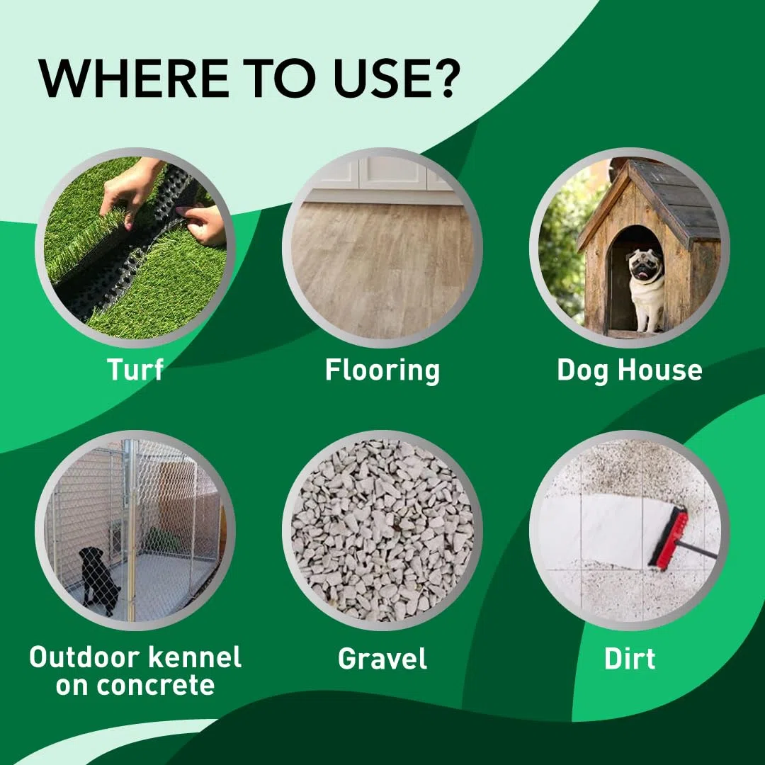Thornell KOE Hundehütten-Geruchsvernichter-Konzentrat, Geruchsvernichter für starke Gerüche, ideal für Käfige, Läufe, Böden und mehr, Haustier-Geruchsbeseitiger für Zuhause und Zwinger mit sicherer,