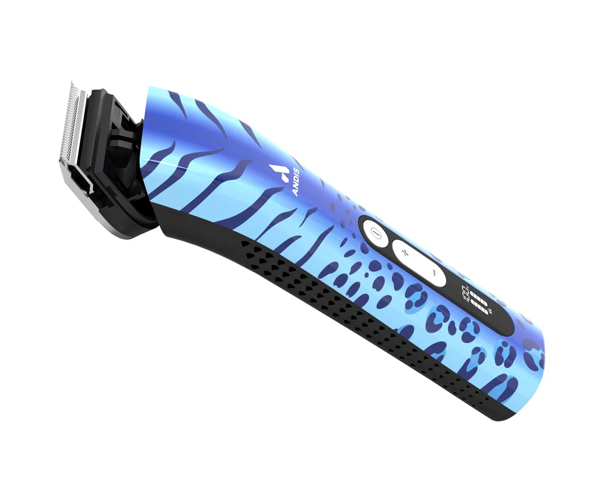 Andis 565277 ProClip 5-in-1 Verstellbare Klinge Schnur/Kabelloser Tierhaarschneider, 5 Klingeneinstellungen, 5 Geschwindigkeiten, federleicht, digitaler Bildschirm, Wild