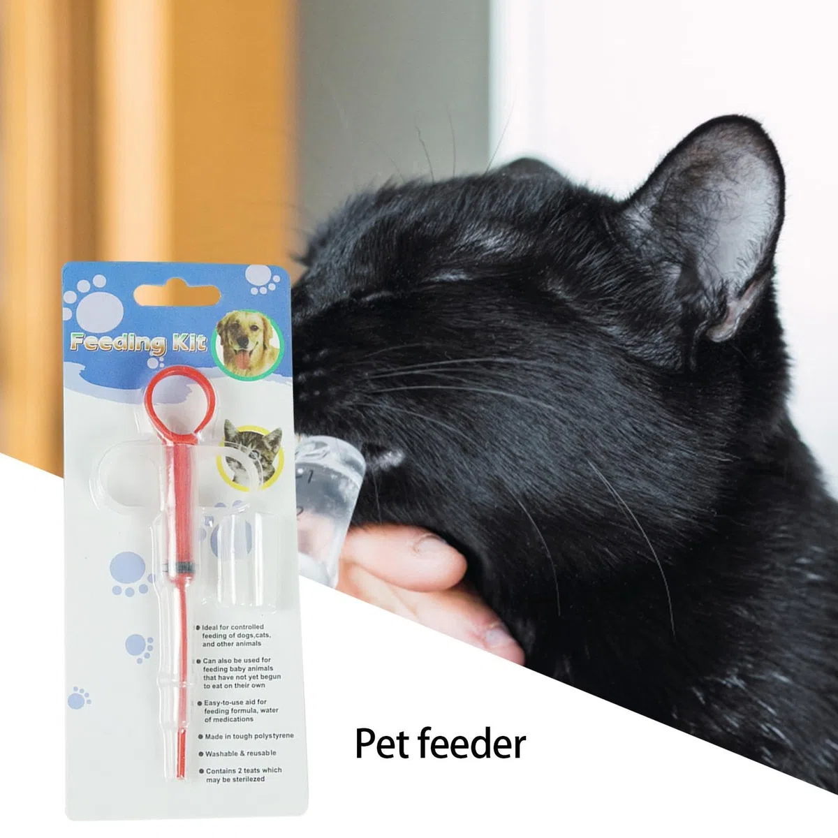 Pillenspender für Haustiere kleine Katzen - Popper für Haustierpillen Pillenspender Kolben für Pillenspender | Tablettenschieber für Katzen Tabletten Zubehör für a