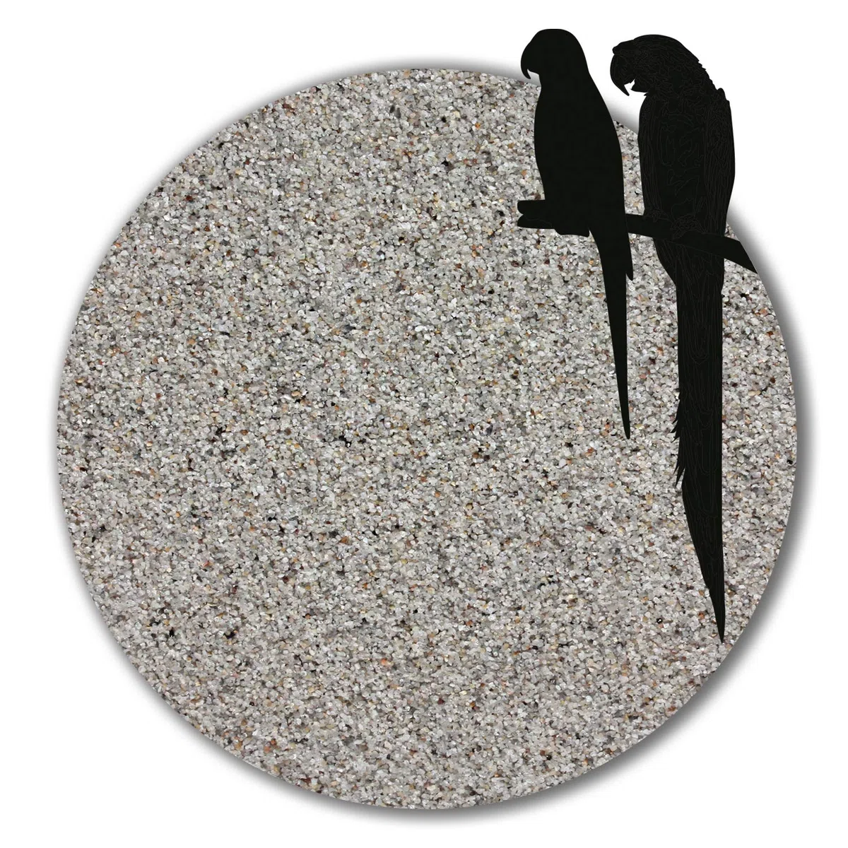 12 kg Vogelsand ohne Zusatzstoffe wie Anis und Grit grau hellgrau keimfrei qualitativ hochwertig Bodengrund für Käfige (mittel)