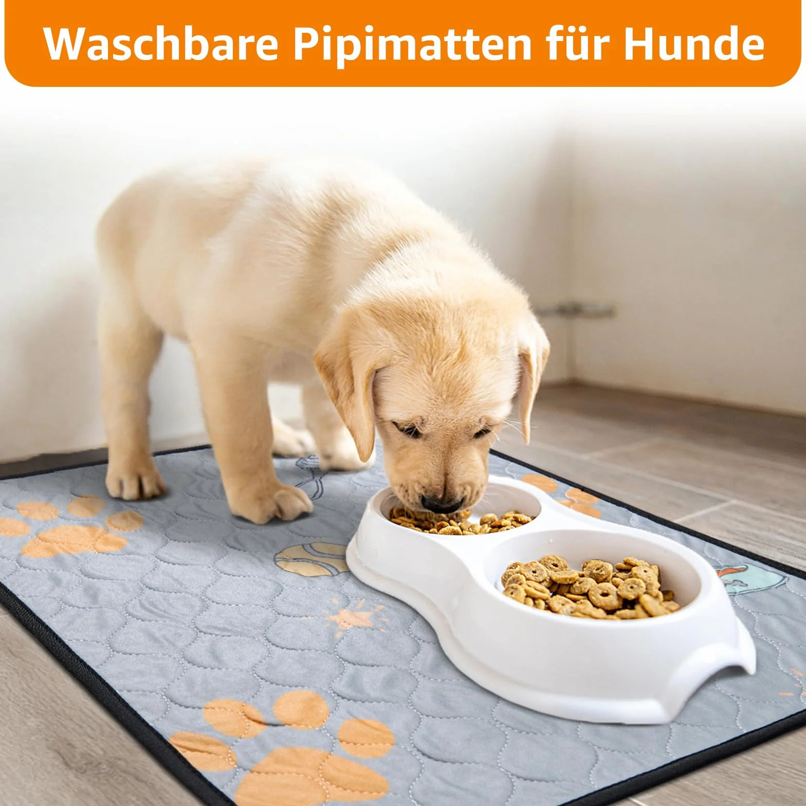 Wiederverwendbare Welpenunterlagen, 2er Pack super saugfähige PIPI Matten für Hunde, rutschfeste Hundetrainingspads für Sofas, Hundelaufställe oder Autositze