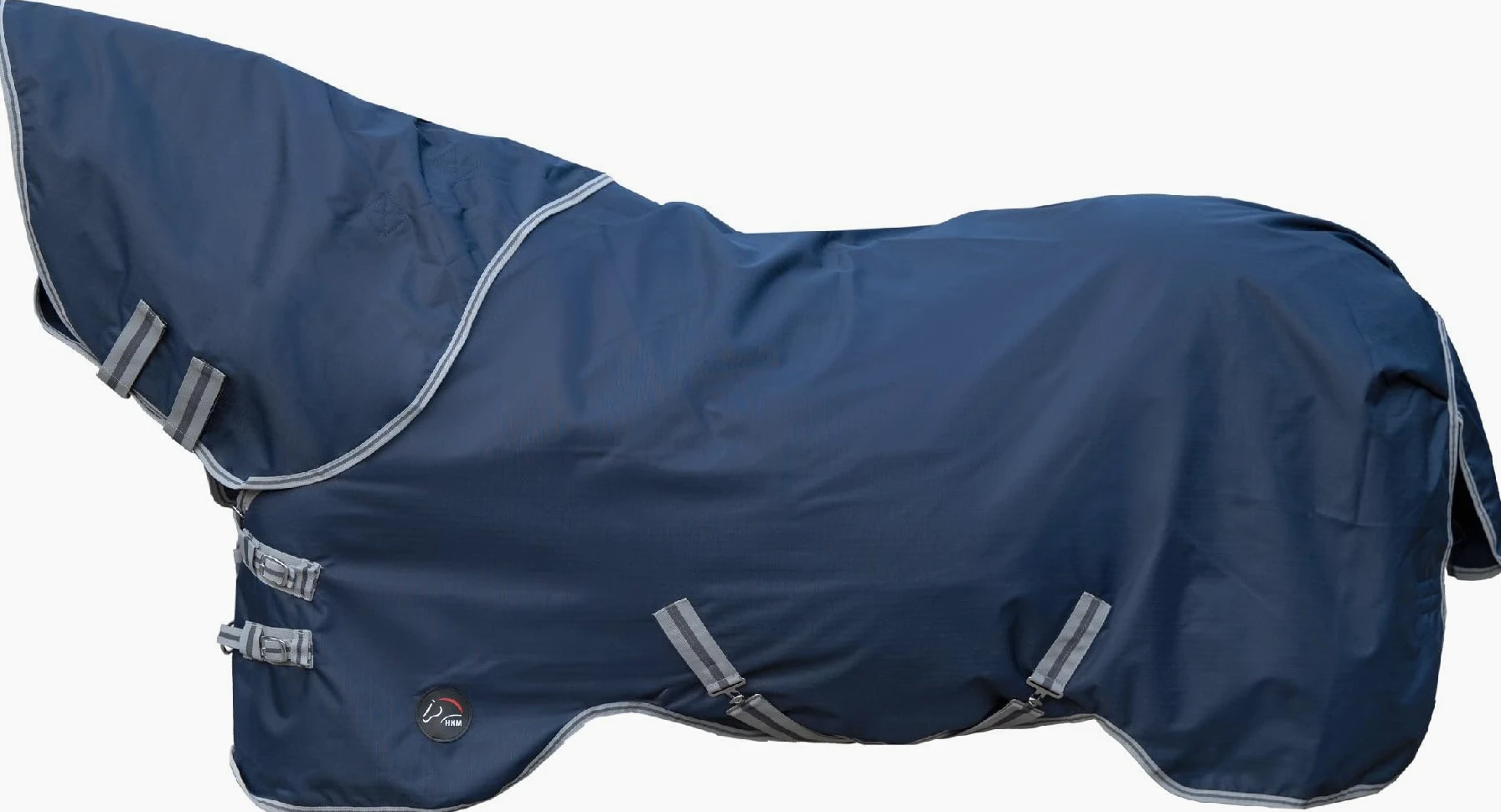 HKM Therma Pro Weidedecke mit abnehmbarem Halsteil, Dunkelblau, 145