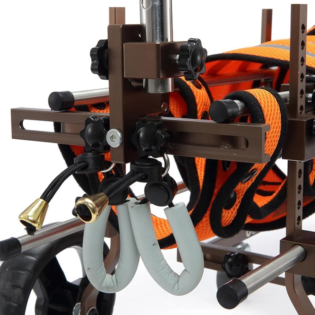 Verstellbarer Hunderollstuhl mit 4 Rädern for kleine und kleine Hunde, manueller Kinderwagen for Hunde und Katzen mit Arthritis und Schwäche der Vorderbeine, Hilfe for Haustiere