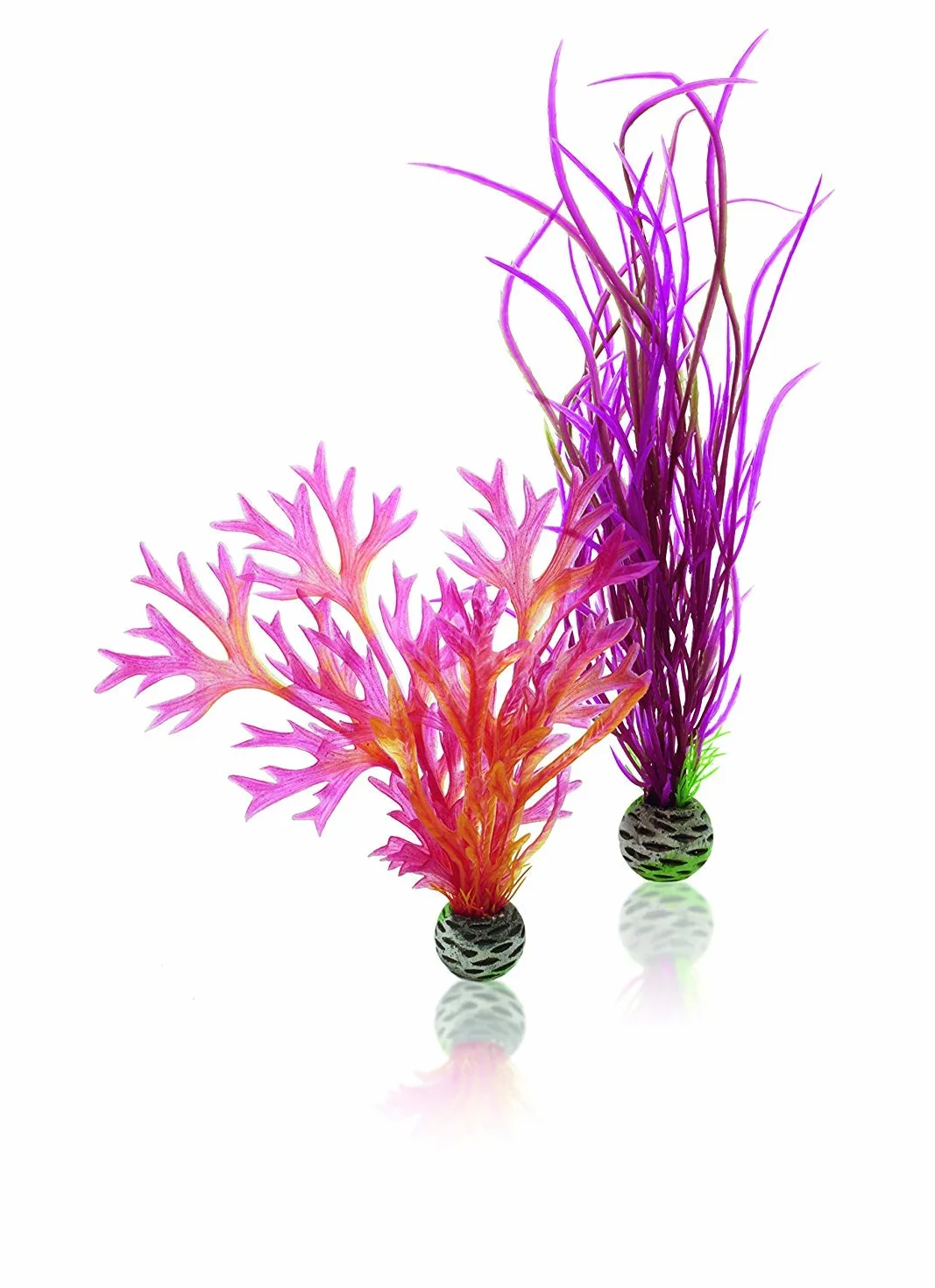 biOrb 46058 Pflanzen Set rot / pink M - Natur-Dekopflanzen-Set, Kunststoffpflanze, Deko, Zubehör Aquarium