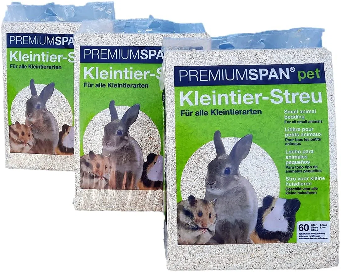 Vorteilspaket 3 x pet Kleintier-Streu Hobelspäne, 60l – 3.5 kg…