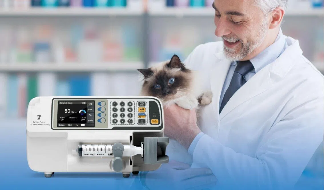 HF-610 Portabe Tierarzt-Spritzenpumpe für Haustier-Krankenhäuser und Tierkliniken